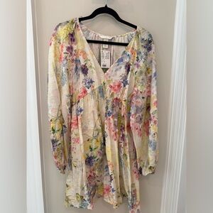 NWT H&M Floral Long-Sleeve Dress